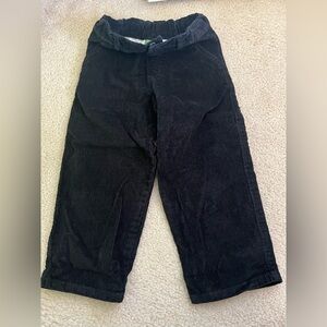Kids Black Corduroy Casual Pants